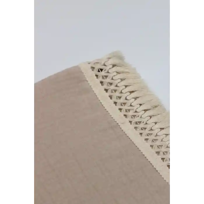 Organik Müslin 80x90 Fistolu Battaniye 70112 Bej