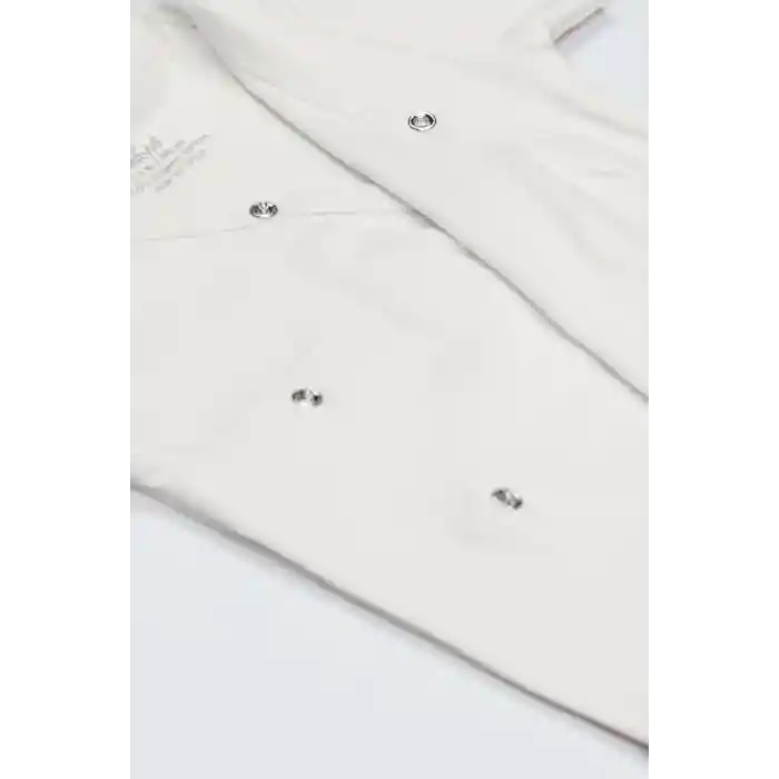 Organik Natural Basic Style Kruvaze Uzun Kol Body BS17102 Ekru