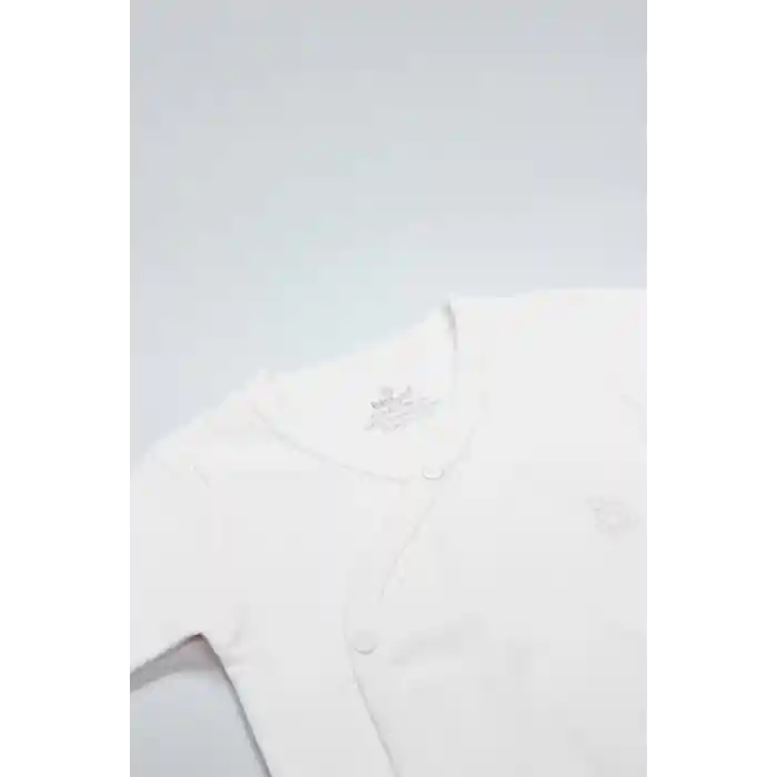 Organik Natural Basic Style Kruvaze Yarım Kol Body BS17101 Beyaz