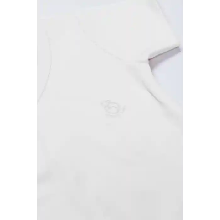 Organik Natural Basic Style Kruvaze Yarım Kol Body BS17101 Beyaz