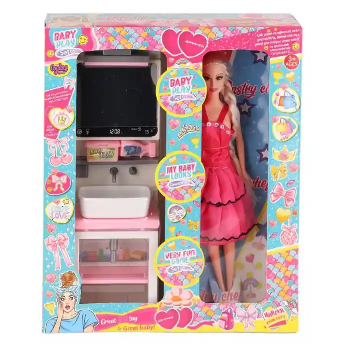 OYD-02390 Bebek ve Aynalı Lavabo Oyun Seti  Oyuncak