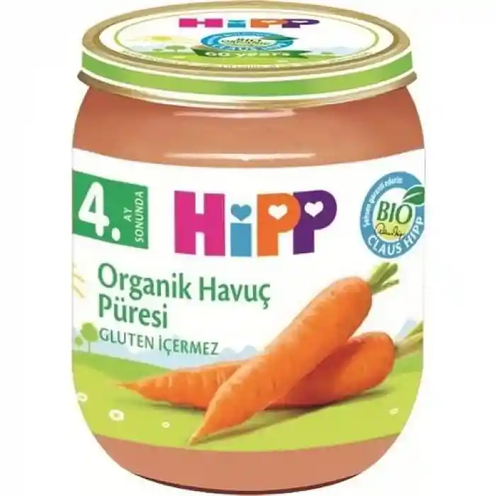 Organik Havuç Püresi 125 Gr