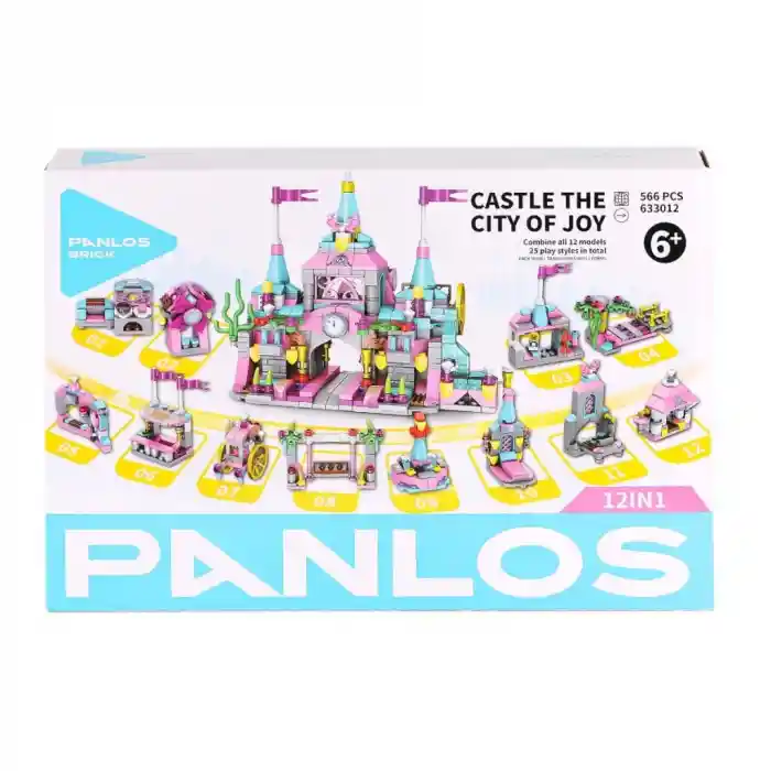 P633012 Panlos Tuğla Şehri 556 Parça Blok Seti -Vagon life