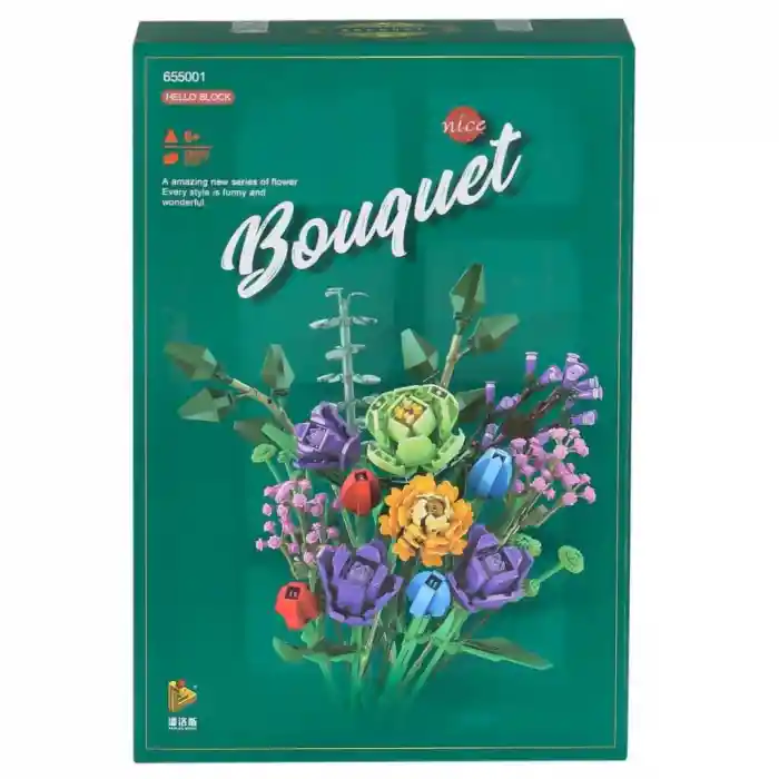 P655001 Panlos Çiçek Buketi 999 Parça Blok Seti -Vagon life