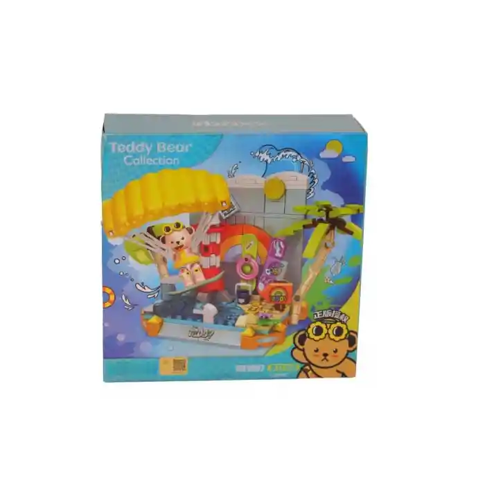 P881007 UÇURTMA SÖRFÇÜSÜ TEDDY 204 PARÇA BLOCK OYUNCAK