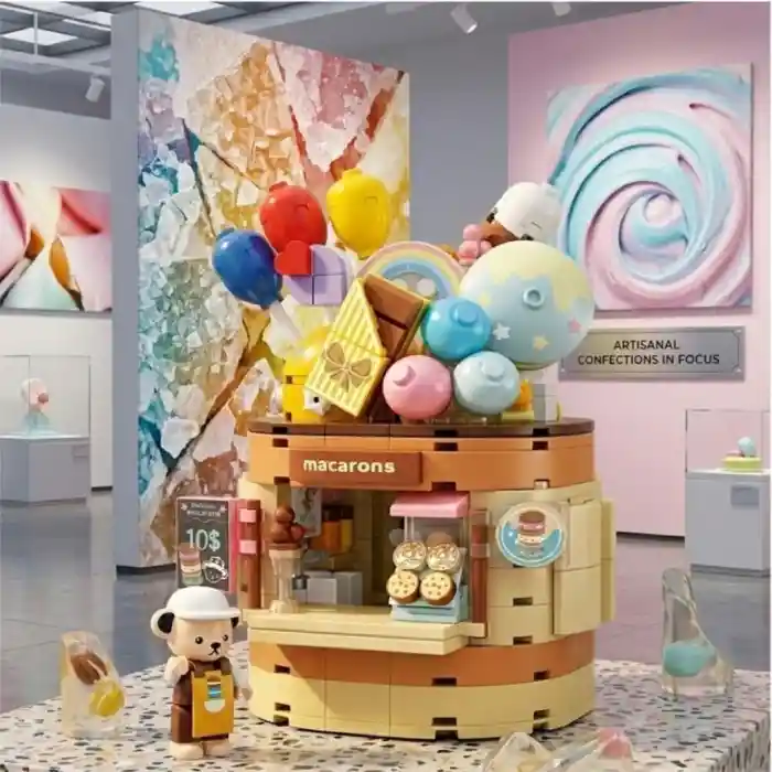 P881201 TEDDY BEAR KOLEKSİYONU DONDURMA DÜNYASI 354 PARÇA BLOCK OYUNCAK