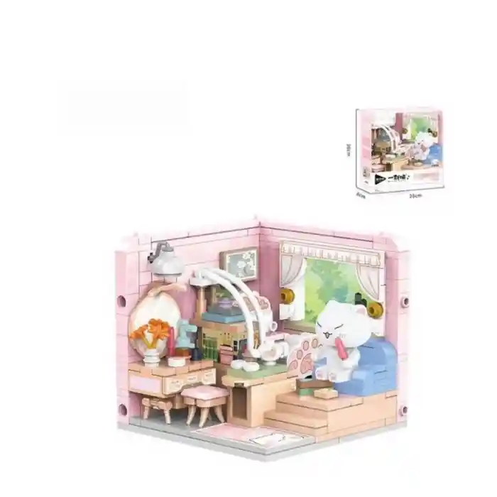 P885001 KEDİ ODASI 287 PARÇA BLOCK OYUNCAK