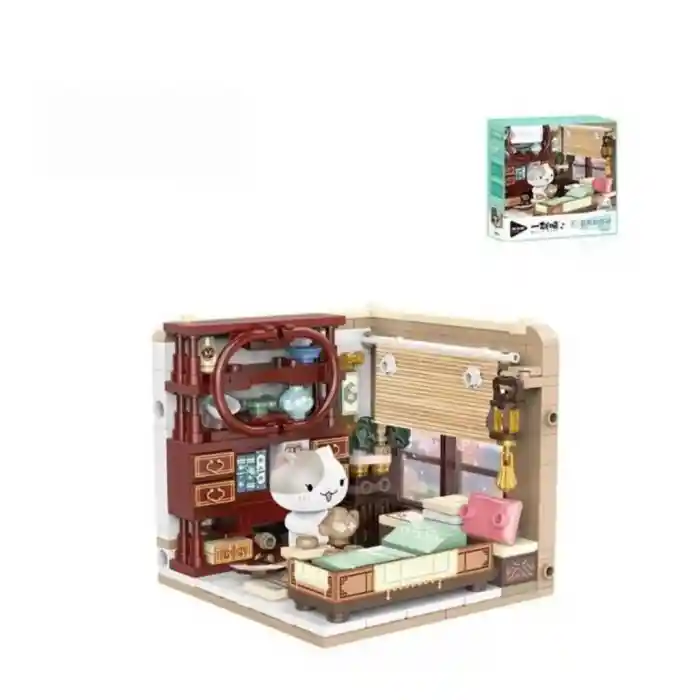 P885007 KEDİ OTURMA ODASI 263 PARÇA BLOCK OYUNCAK