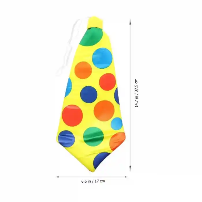 Palyaço Kravatı Lastikli Geniş Kesim 17x37 cm