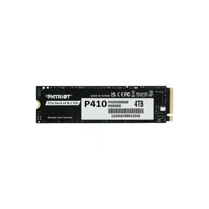 PATRIOT P410 4TB 5000/4500MB/s M2 PCIe GEN4 NVME SSD P410P4TBM28H