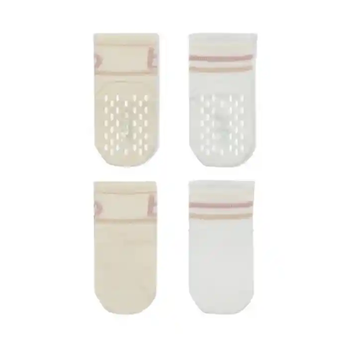 Penye Kaymaz Soket Çorap 2li 10144 Pudra Ekru