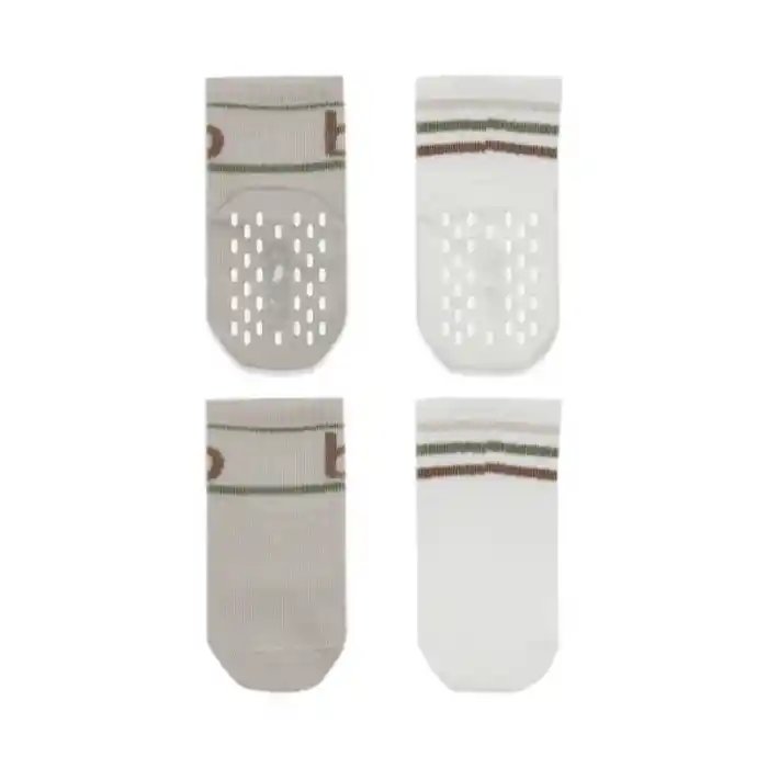 Penye Kaymaz Soket Çorap 2li 10144 Taş Ekru
