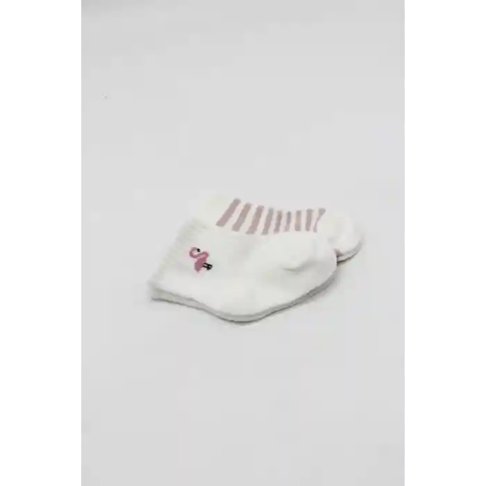 Penye Soket Çorap 2li 10139 Ekru Lila