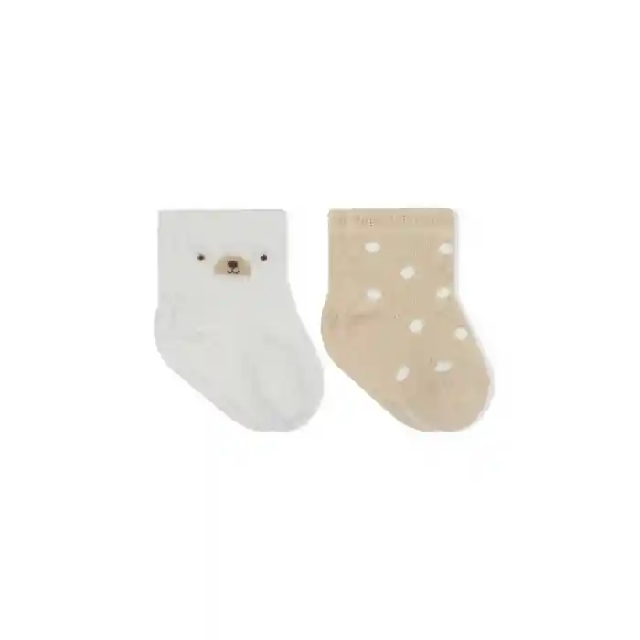 Penye Soket Çorap 2li 10142 Ekru Bej