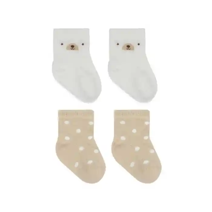 Penye Soket Çorap 2li 10142 Ekru Bej