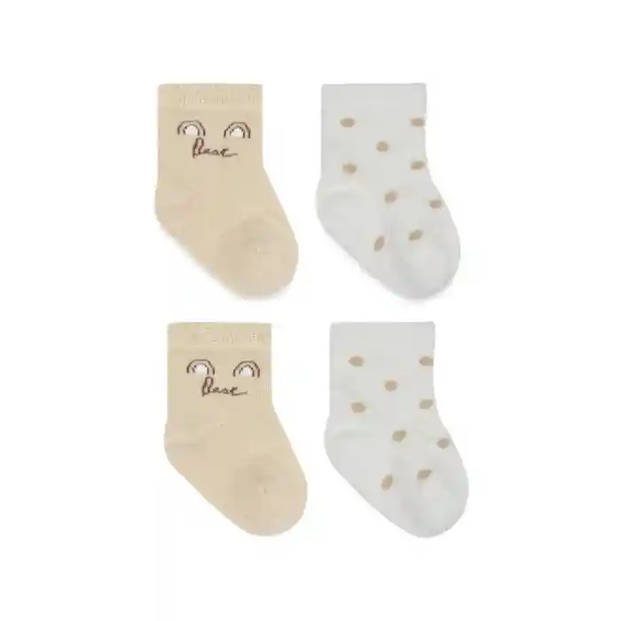 Penye Soket Çorap 2li 10142 Ekru Kahve