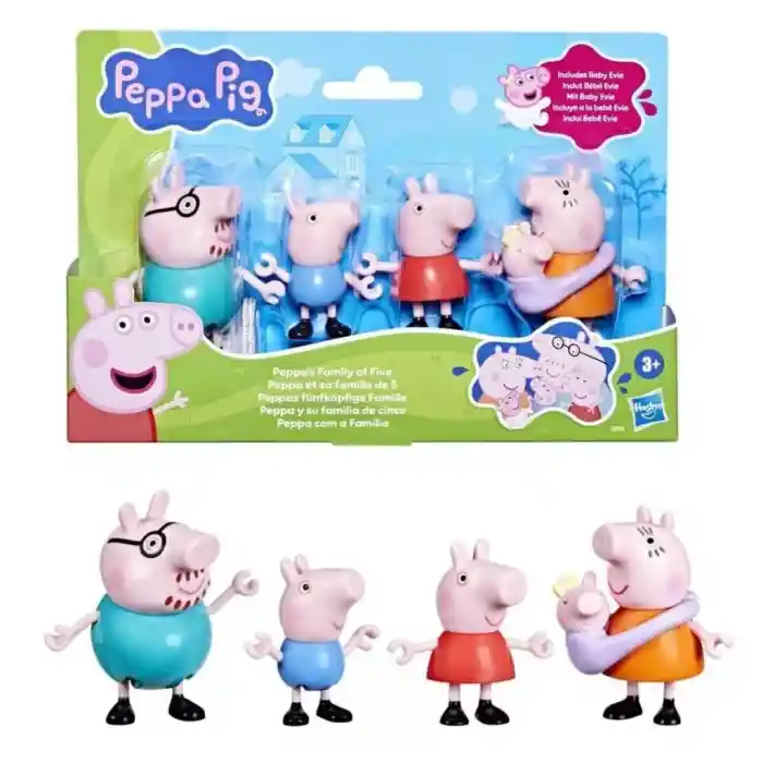 Peppa Pig ve Ailesi 5li Figür Seti +3 yaş