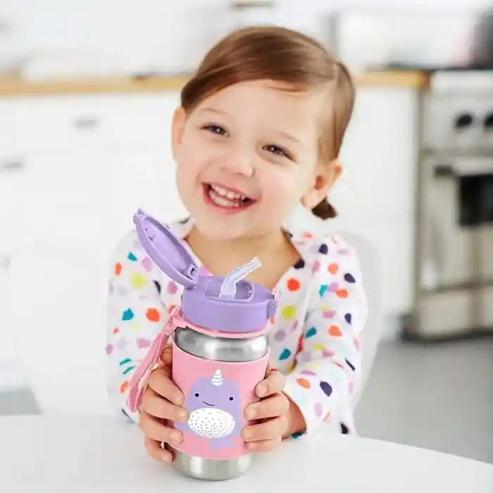 Pipetli Paslanmaz Çelik Suluk 350 ml