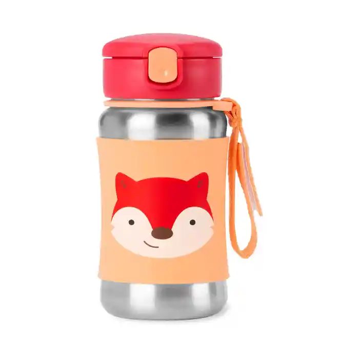 Pipetli Paslanmaz Çelik Suluk 350 ml Tilki