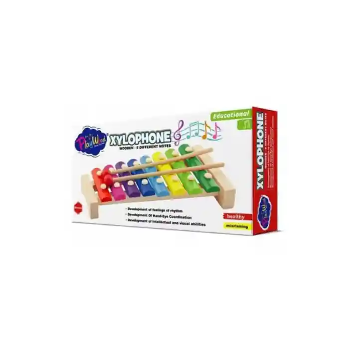 Ahşap 8 Farklı Notalı Mikrofon 405 NessiWorld