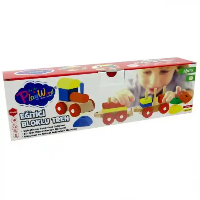 Eğitici Ahşap Bultak Tren