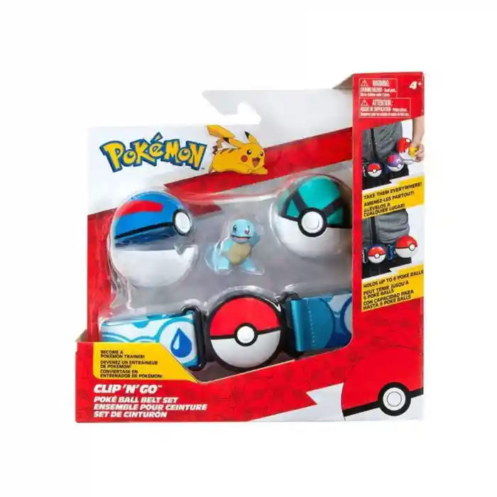POK 95283-Q Pokemon Clip n Go Pokeball Kemer ve Figür Seti