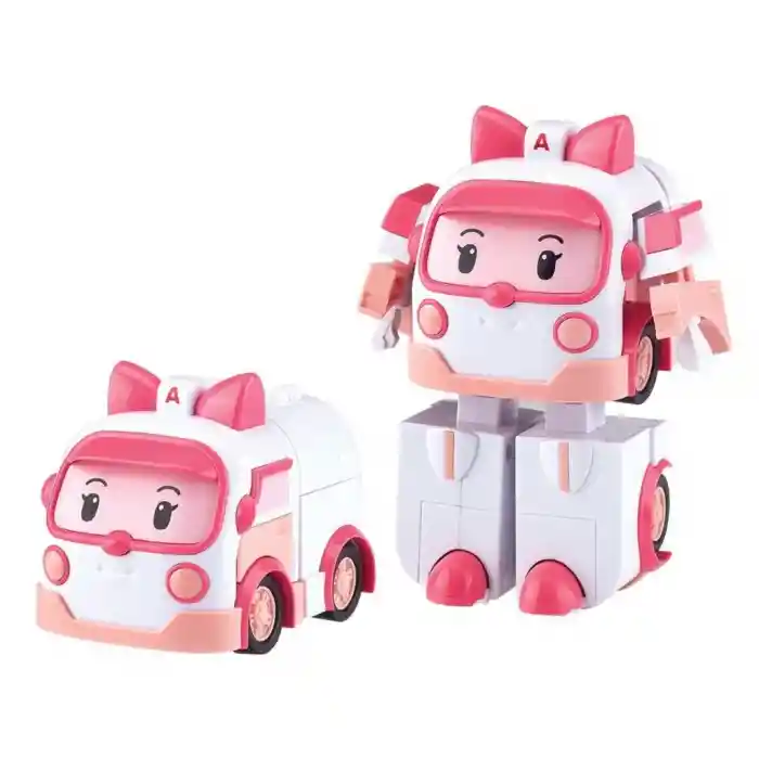 POLI MRT-0651 Robocar Transforming Robot Figür Amber -Necotoys