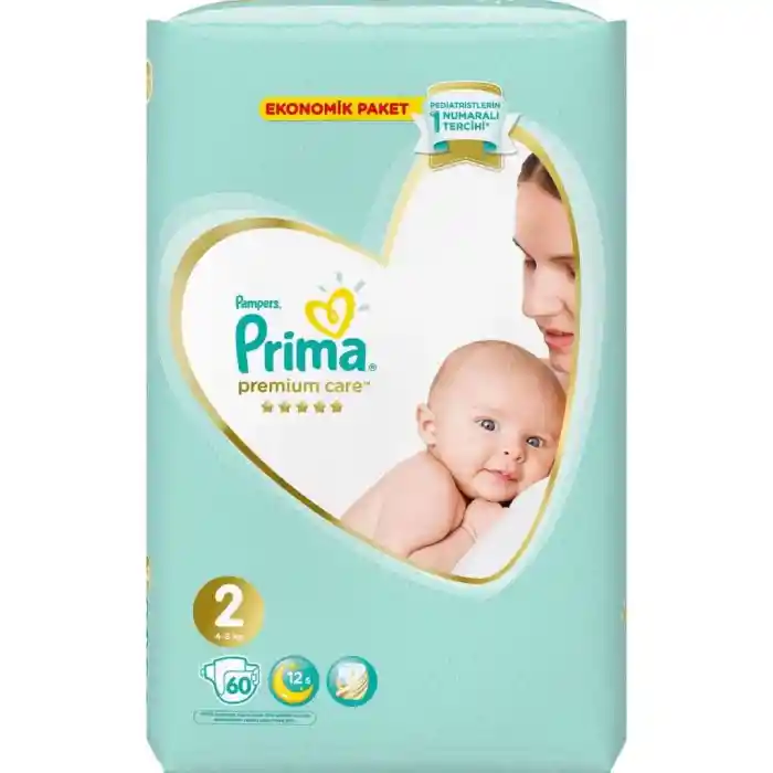 NessiWorld Premium Care Bebek Bezi Ekonomik Paket 2 Beden 60 Adet