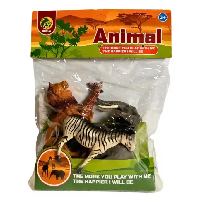 Pvc Pakette Dörtlü Vahşi Hayvanlar