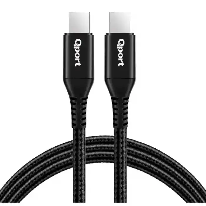 QPORT Q-TYPE-C1 1.5M TYPE-C 100W ŞARJ VE DATA KABLOSU