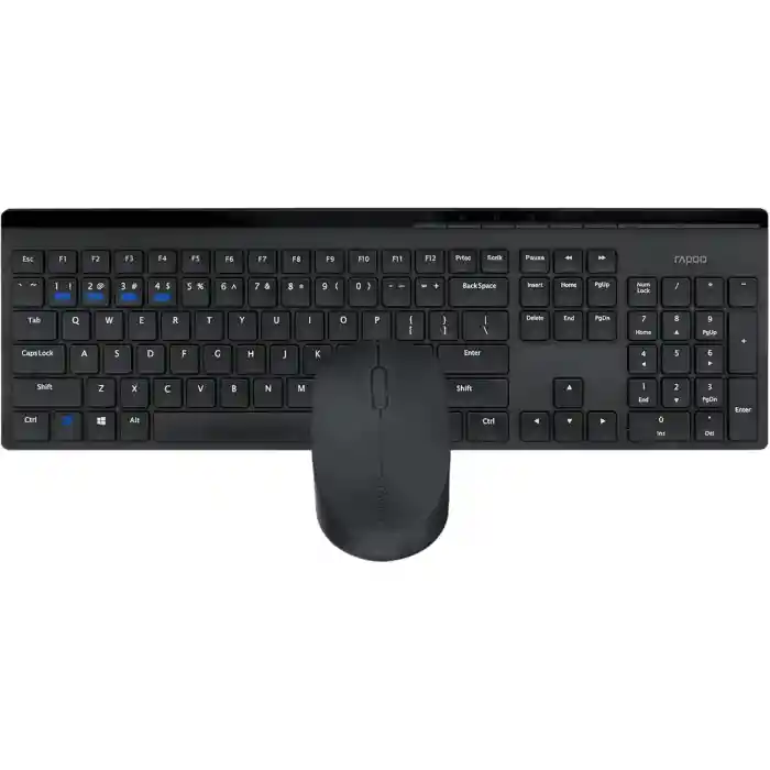 RAPOO 8110M KABLOSUZ SİYAH Q KLAVYE+MOUSE