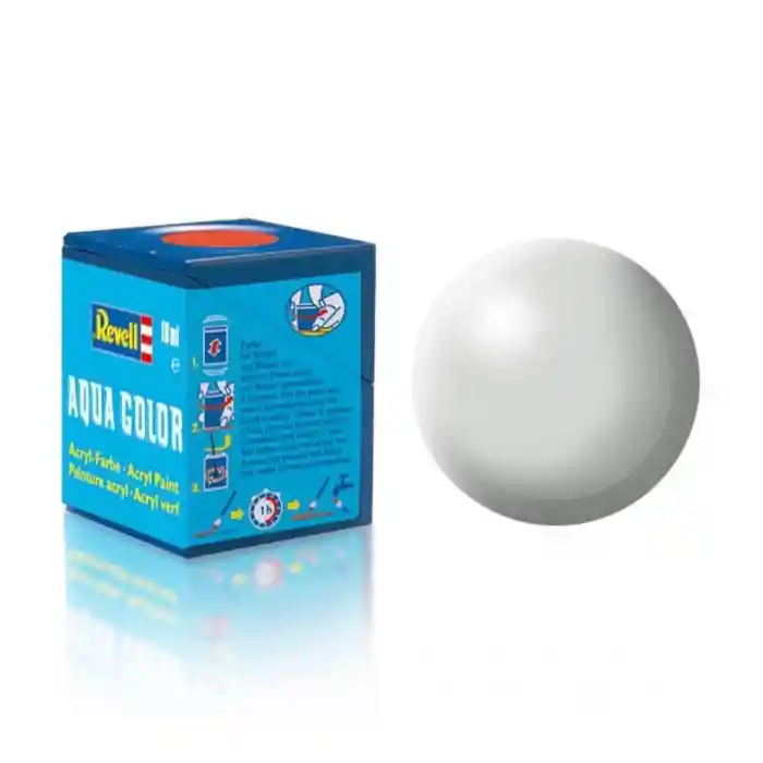 371 - Aqua Color Light Grey Silk - Mat Boya- 18 ml