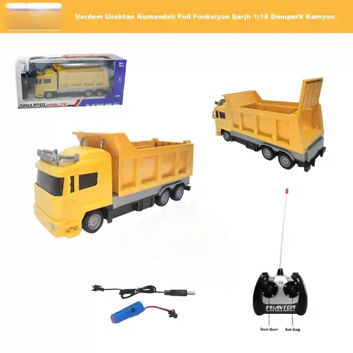 RG-618-6A-7A UK FF ŞARJLI 1 16 KAMYON DAMPERLİ