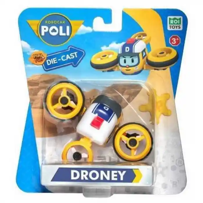 Robocar Poli Metal Araç Karakter Figür Droney