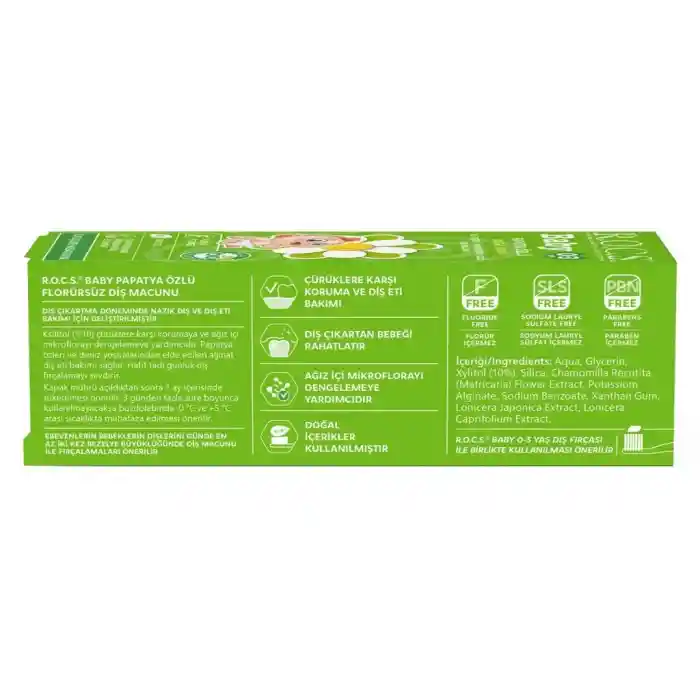 .Baby Diş Macunu 0-3 Yaş 35 ml Papatya