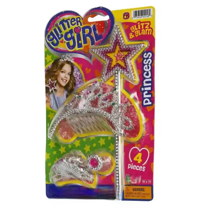 S01002256 KOKOŞ SET TAÇ/ASA SİMLİ 4PRÇ KRTL