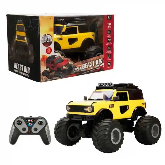 S01005090 ARABA1/8 PFF-ROAD F/F SES/IŞIK 3.7V.USB 2.4GHZ.2R.