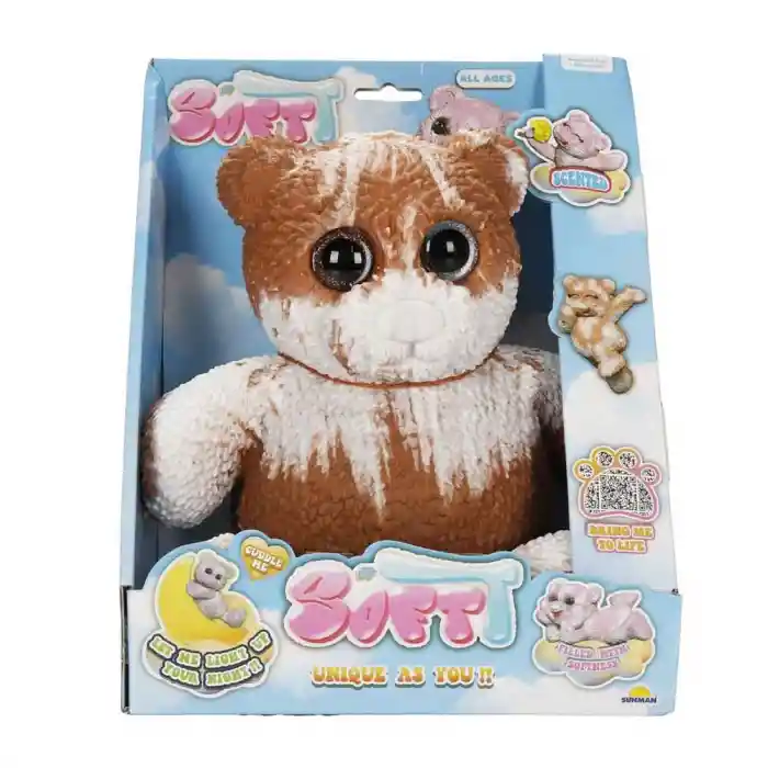 S01012331 FİGÜR SOFT BEAR DELUX KARAN PARLAYAN-SUN