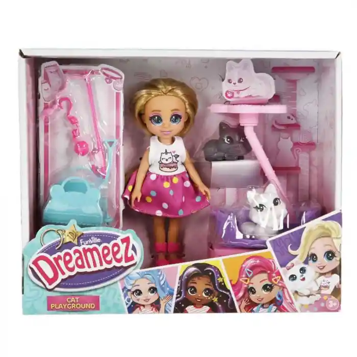 S01081125 DREAMEEZ MİNİ BEBEK VE KEDİ SETİ -SUN