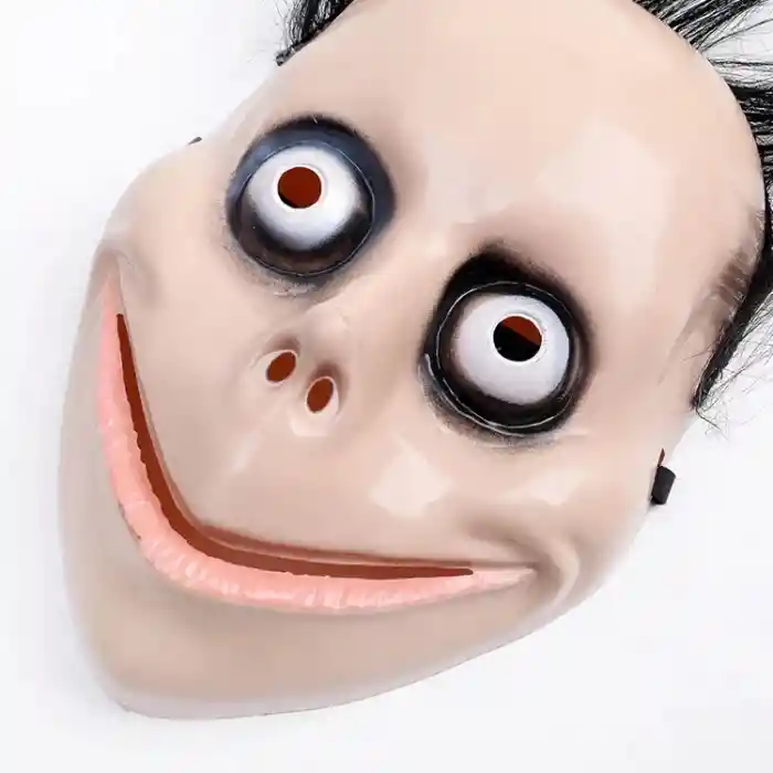 Saçlı Momo Korku Maskesi 24x16 cm