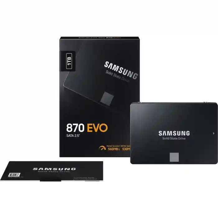 SAMSUNG 870 EVO 1TB 560/530MB/s 2.5 SATA3 SSD MZ-77E1T0BW