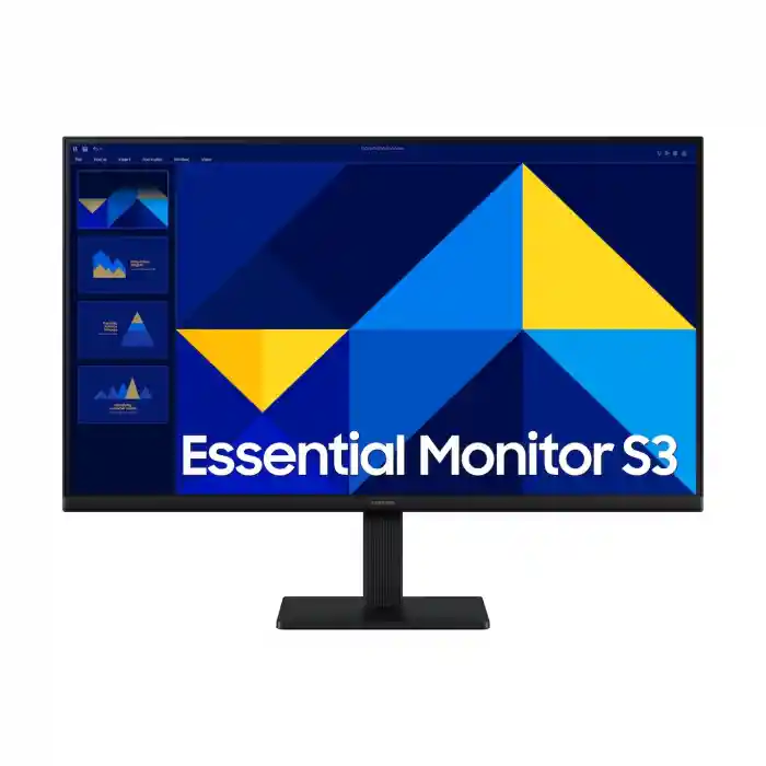 SAMSUNG ESSENTİAL S3 LS27D300GAUXUF 27 5MS 100Hz 1920x1080 VGA/HDMI SİYAH FULL HD IPS LED MONITOR