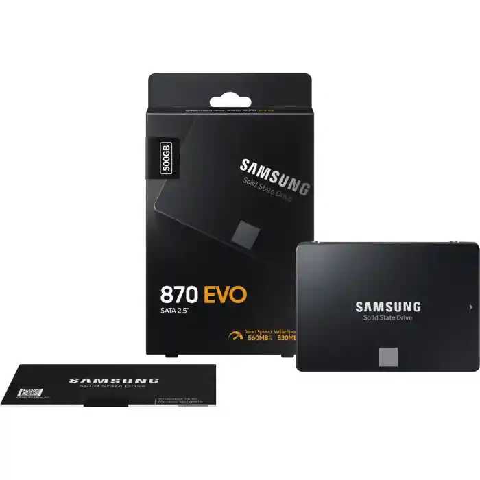 SAMSUNG 870 EVO 500GB 560/530MB/s 2.5 SATA3 SSD MZ-77E500BW