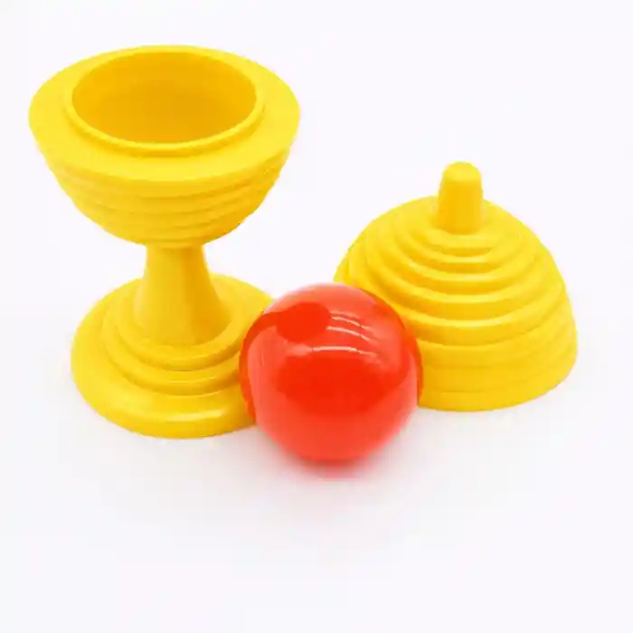 Sarı Renk Sihirli Kupa Top Kaybetme Oyunu 7 cm