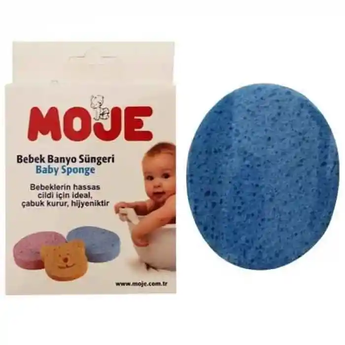 NessiWorld Selülozik Bebek Banyo Süngeri Mavi