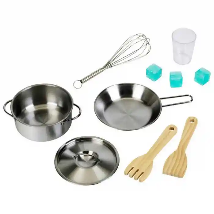 Sesli ve Işıklı Aksesuarlı Ahşap Mutfak Seti