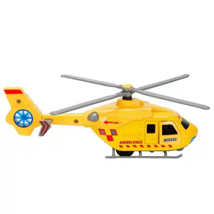Sesli ve Işıklı Çek Bırak Die Cast Helikopter