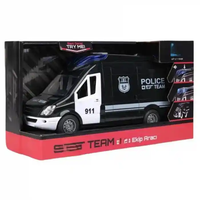 Sesli Ve Işıklı Polis Minibüsü