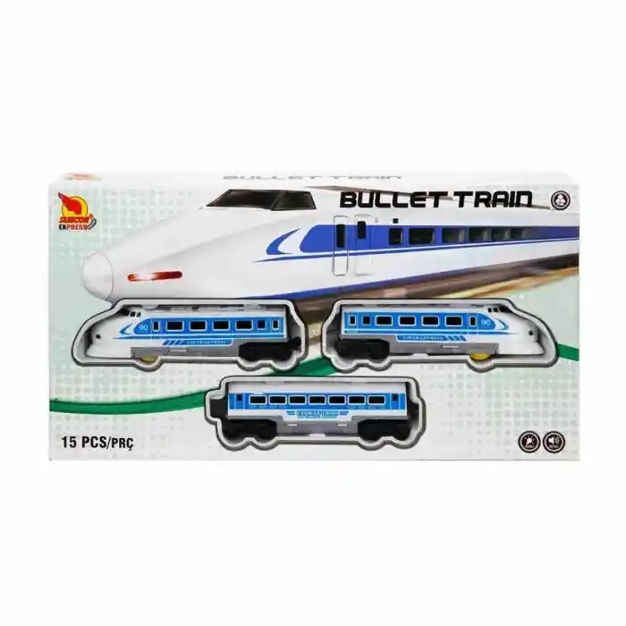 Sesli ve Işıklı Tren Seti 15 Parça 1 Adet Fiyatıdır