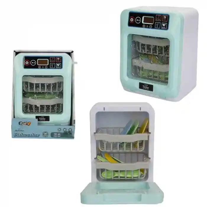 Sesli ve Işıklı Yeşil Bulaşık Makinesi
